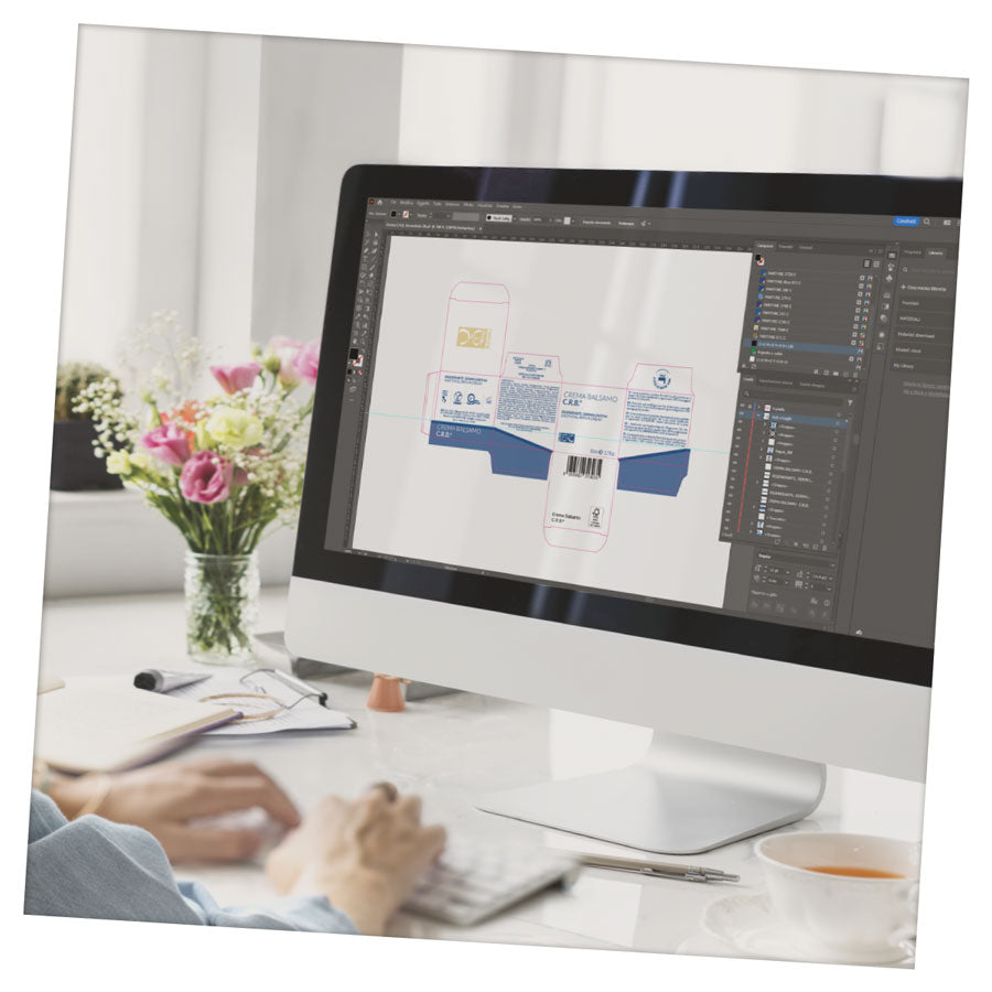 stile bec con nuove grafiche per i prodotti cosmetici
